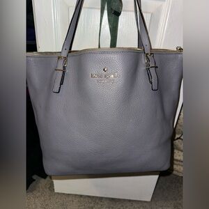 Kate spade large gray tote